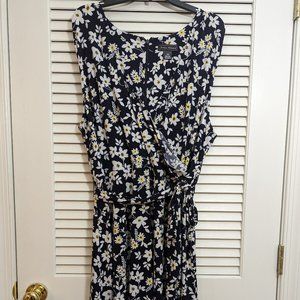 Jessica Howard Faux Wrap Daisy Print Dress
